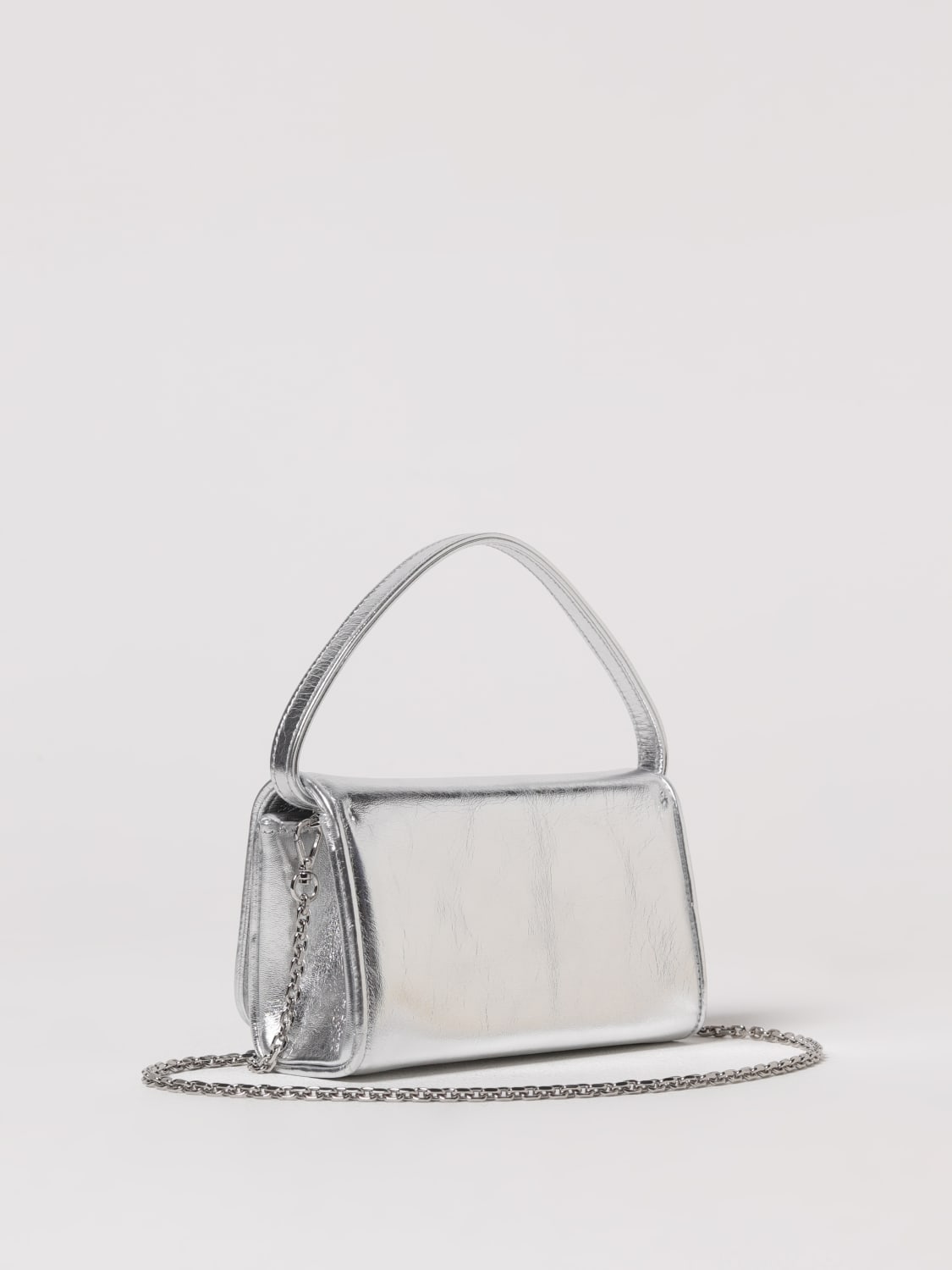 バッグ・カバンその他 ROGER VIVIER Woman Mini bag Silver RBWABDH0000T0H Pilgrim Micro Bag in leather Silver Woman