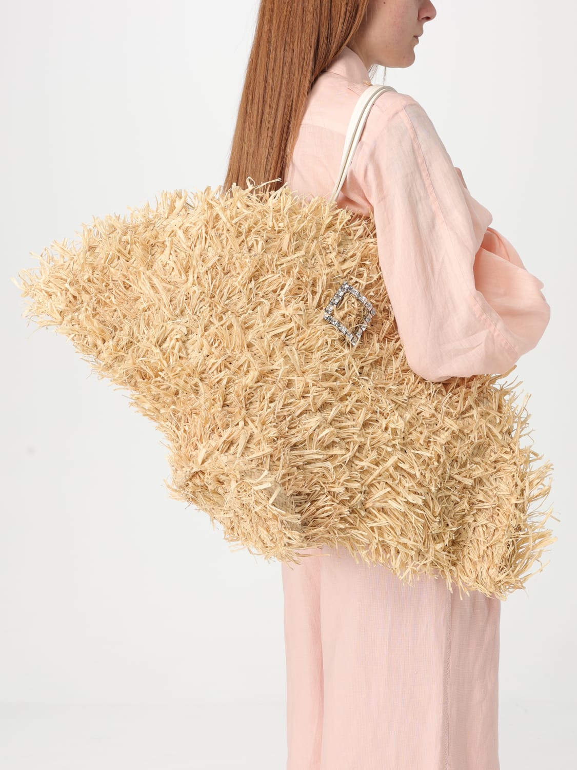 ショルダーバッグ・ポシェット ROGER VIVIER Woman Shoulder bag Natural RBWAOKK0300UDI 1K58 ROGER VIVIER: Shoulder bag woman - Natural | Roger Vivier