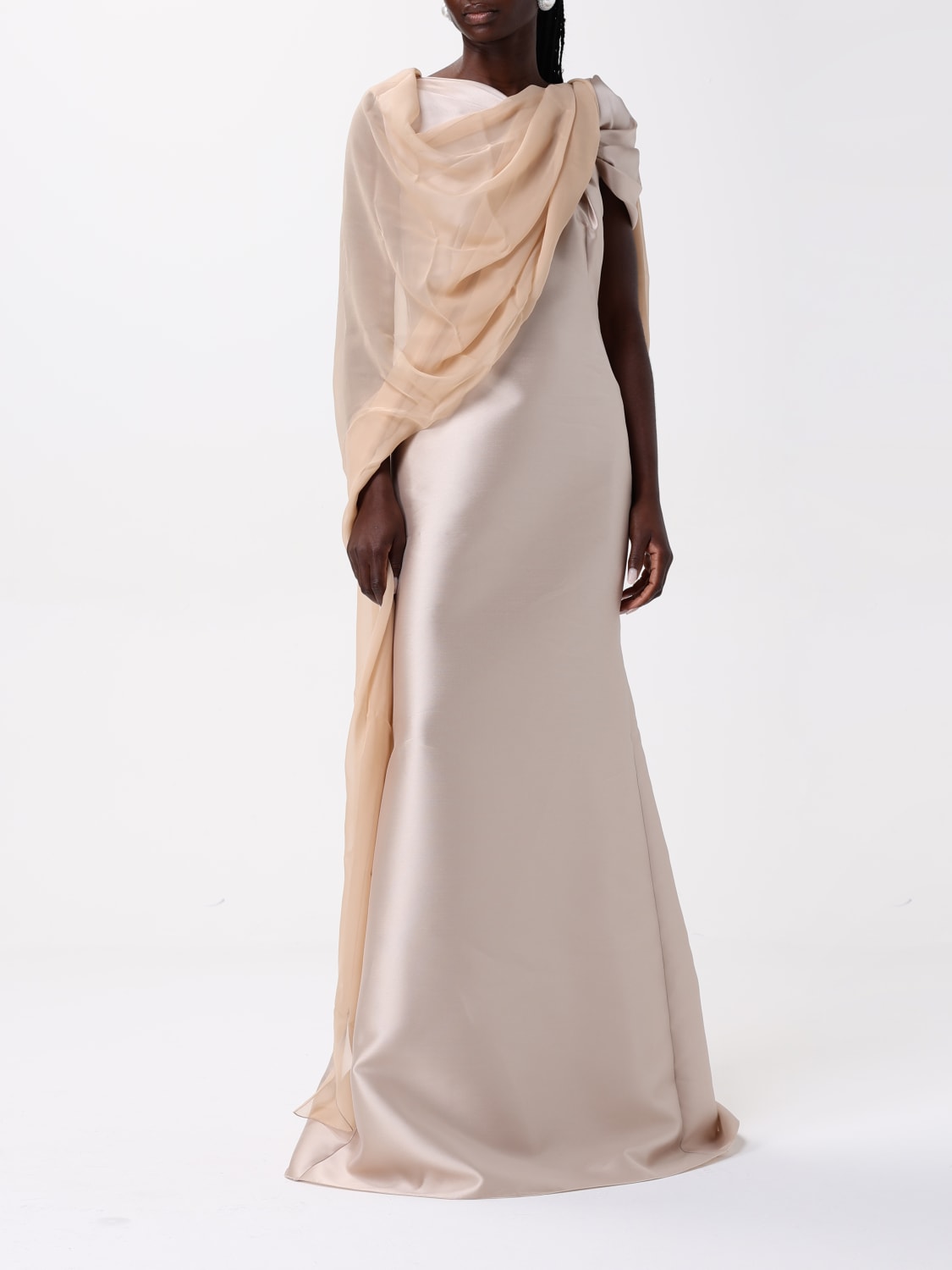 ALBERTA FERRETTI SCIARPA: Stola Alberta Ferretti in chiffon di seta, Rosa - Img 5