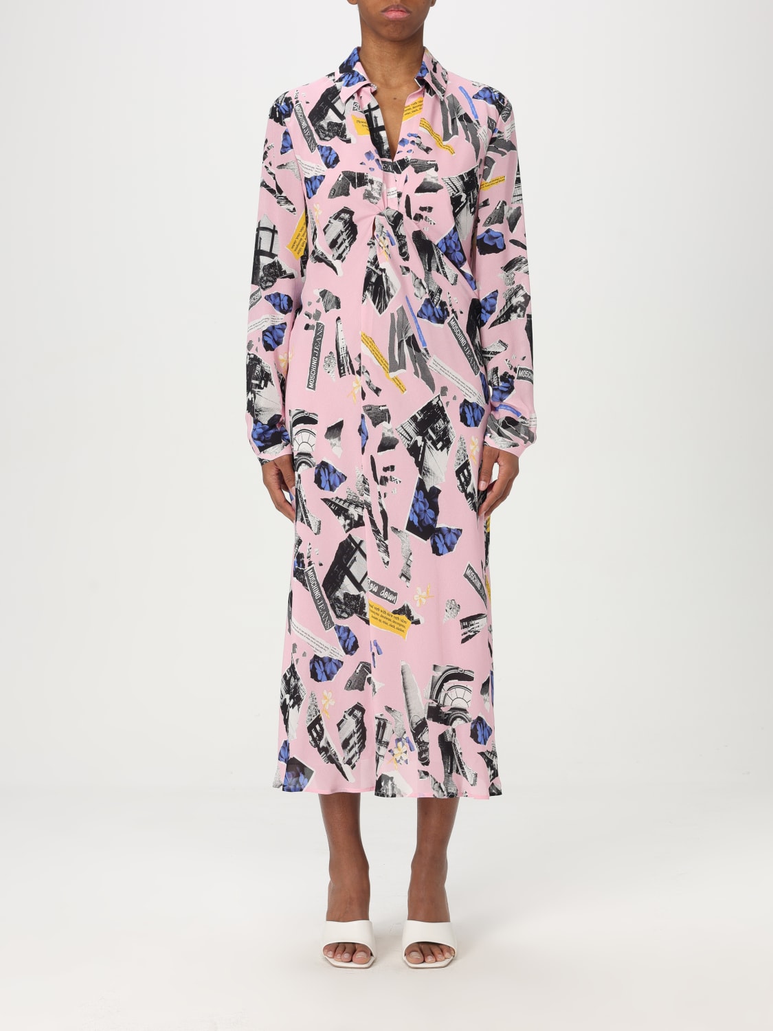 ワンピース MOSCHINO JEANS Woman Dress Pink 04643243 1188 MOSCHINO JEANS: Dress woman - Pink | Moschino Jeans dress