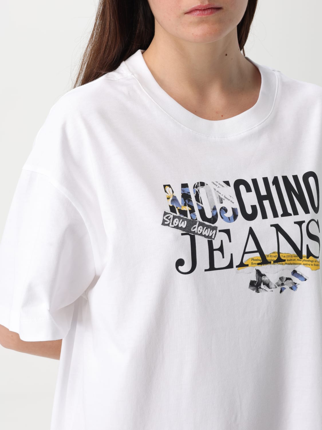 ワンピース MOSCHINO JEANS Woman Dress White 04663229 7001 MOSCHINO JEANS: Dress woman - White | Moschino Jeans dress