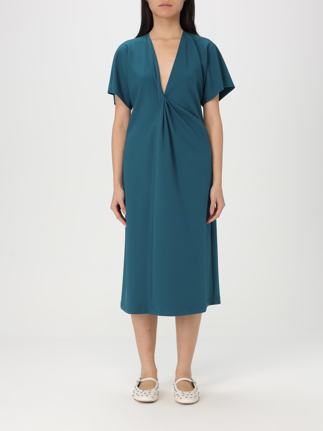 ワンピース MOSCHINO JEANS Woman Dress Teal 04053225 0320 MOSCHINO JEANS: Dress woman - Teal | Moschino Jeans dress