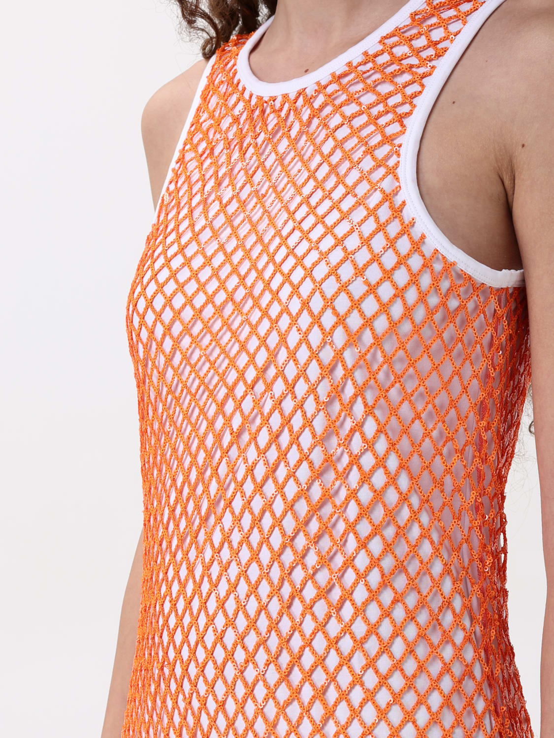 ワンピース MOSCHINO JEANS Woman Dress Orange 04213727 0064 MOSCHINO JEANS: Dress woman - Orange | Moschino Jeans dress