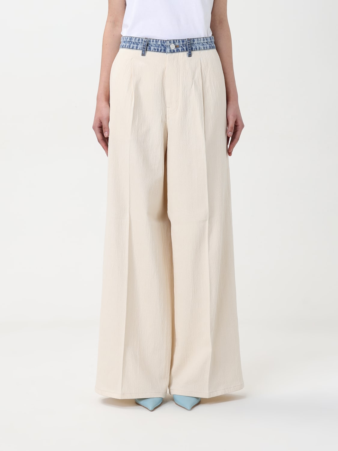 パンツ MOSCHINO JEANS Woman Pants Sand 03463717 1303 MOSCHINO JEANS: Pants woman - Sand | Moschino Jeans pants