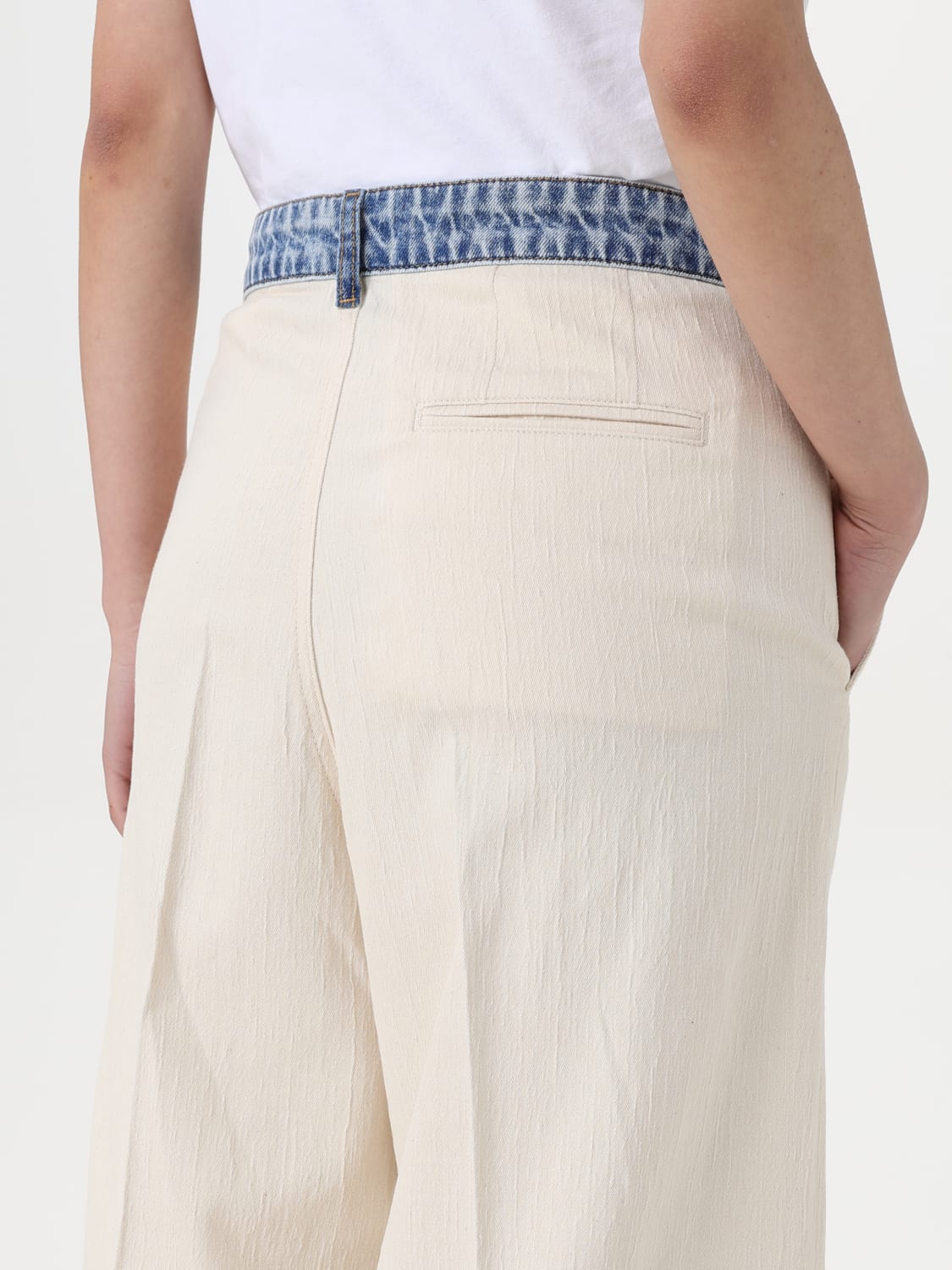 パンツ MOSCHINO JEANS Woman Pants Sand 03463717 1303 MOSCHINO JEANS: Pants woman - Sand | Moschino Jeans pants