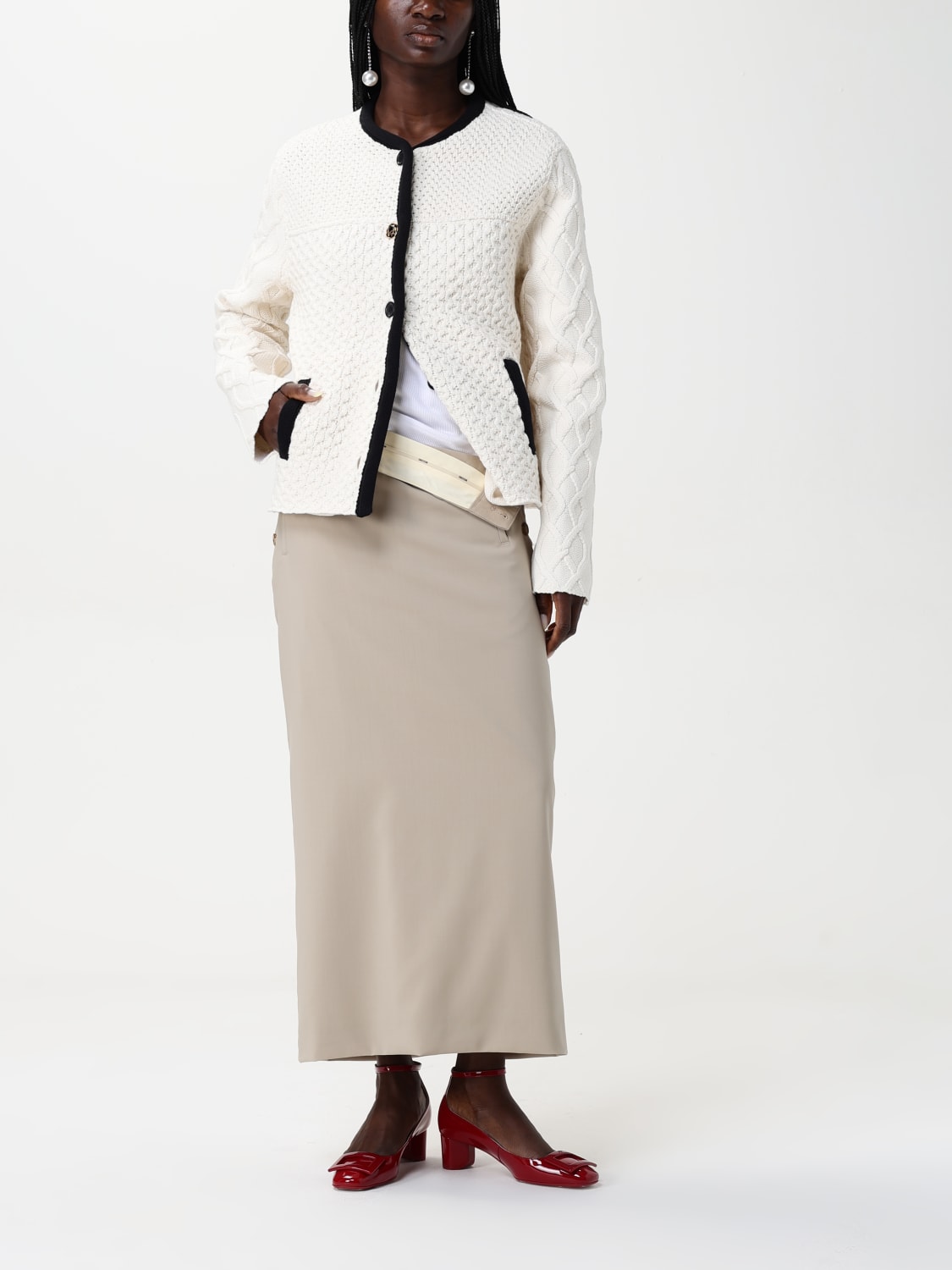 ジャケット MOSCHINO COUTURE Woman Jacket Ivory 05810507 0003 MOSCHINO COUTURE: women's jacket - Ivory | Moschino Couture