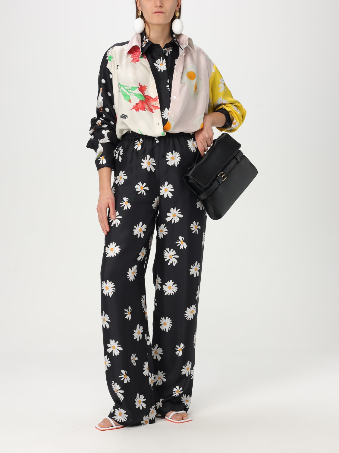 MOSCHINO COUTURE: Pants woman - Black | Moschino Couture