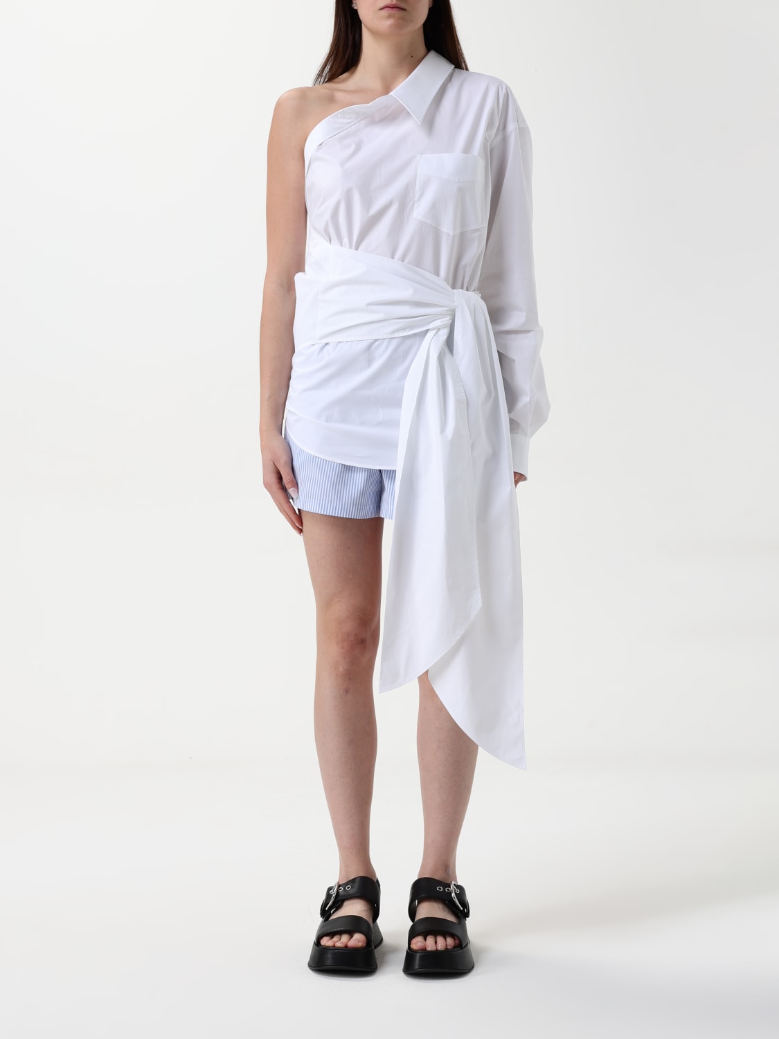 MOSCHINO COUTURE HEMDBLUSE: Hemdbluse damen Moschino Couture, Weiß - Img 1