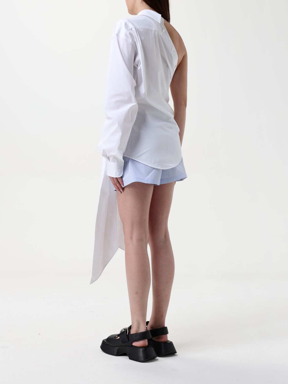 MOSCHINO COUTURE HEMDBLUSE: Hemdbluse damen Moschino Couture, Weiß - Img 3