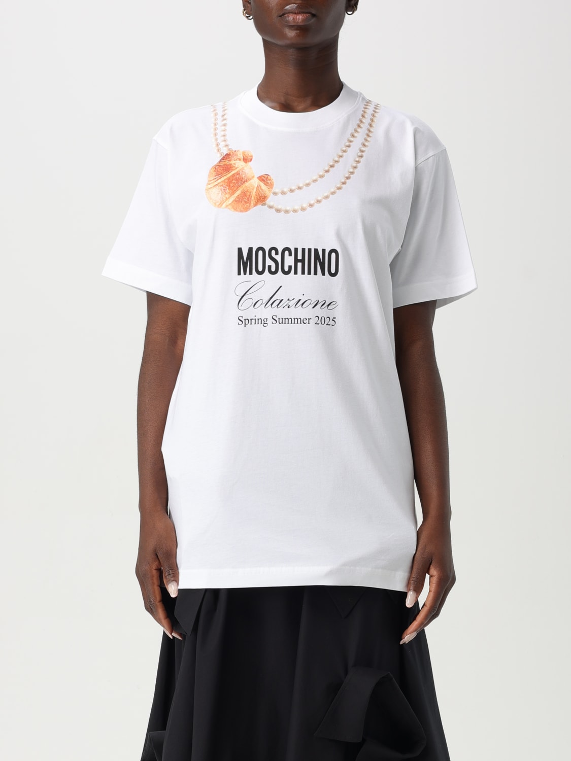 Tシャツ・カットソー MOSCHINO COUTURE Woman T-Shirt White 07140541 3001 MOSCHINO COUTURE: T-shirt woman - White 1 | Moschino Couture