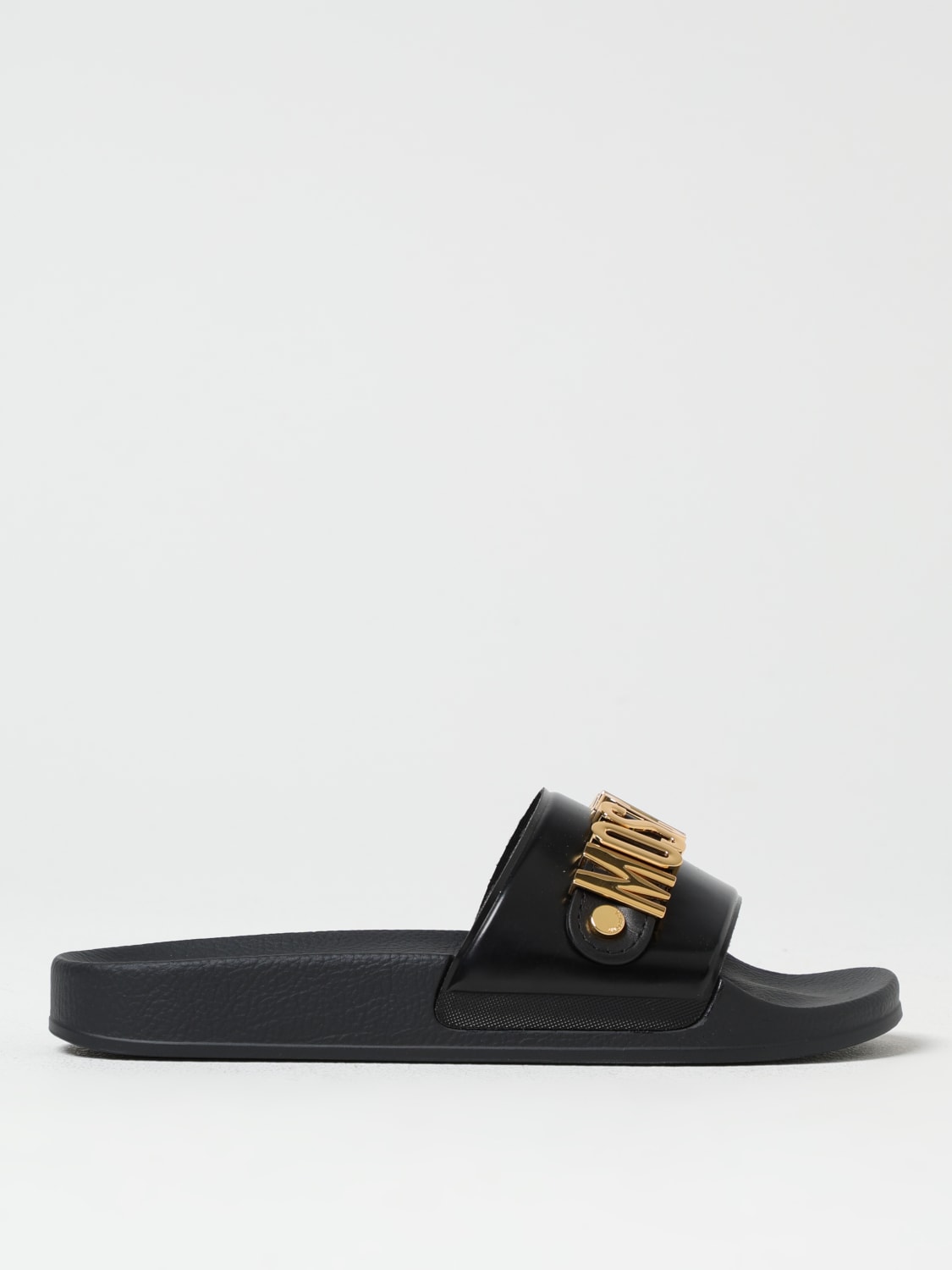 シューズ・サンダルその他 MOSCHINO COUTURE Woman Flat sandals Black MA28032G1MM11000 MOSCHINO COUTURE: Shoes woman - Black | Moschino Couture