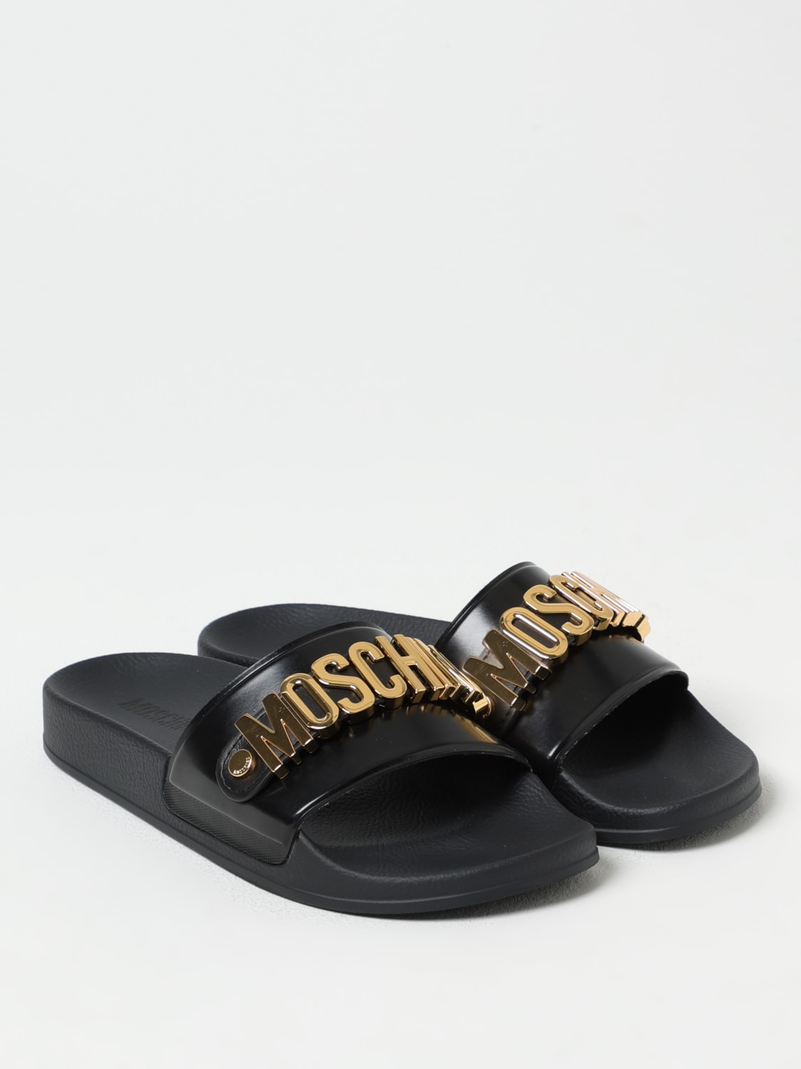 シューズ・サンダルその他 MOSCHINO COUTURE Woman Flat sandals Black MA28032G1MM11000 MOSCHINO COUTURE: Shoes woman - Black | Moschino Couture