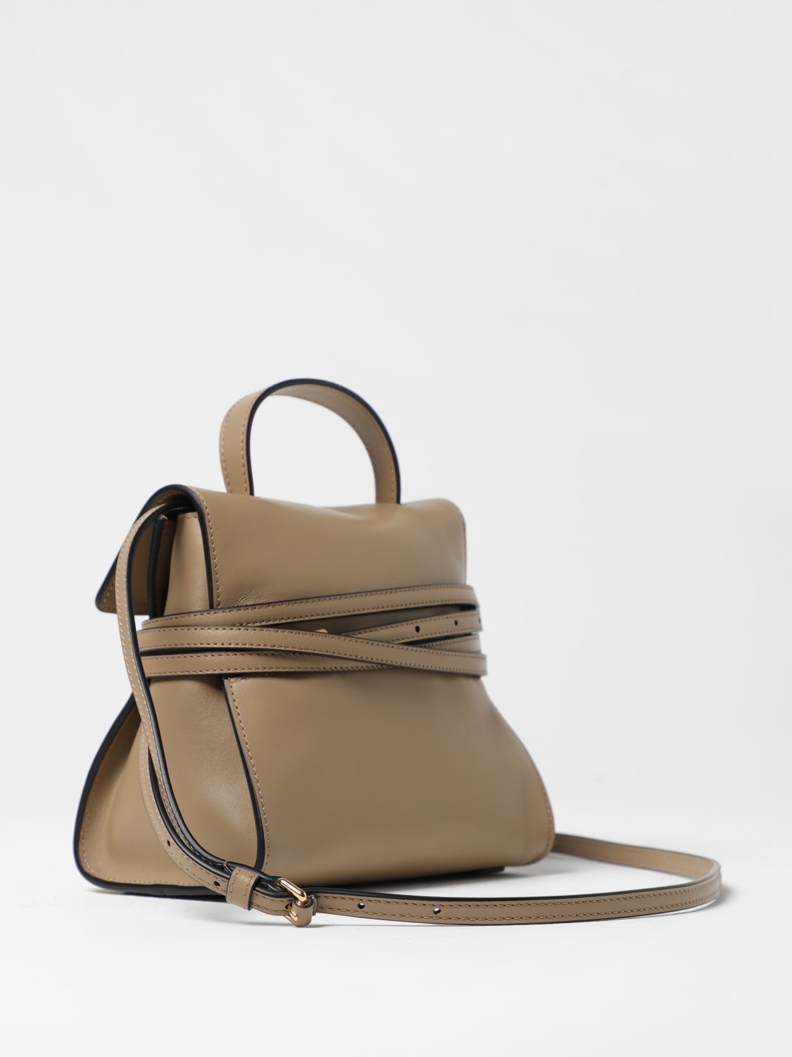 MOSCHINO COUTURE: Shoulder bag woman - Beige | Moschino