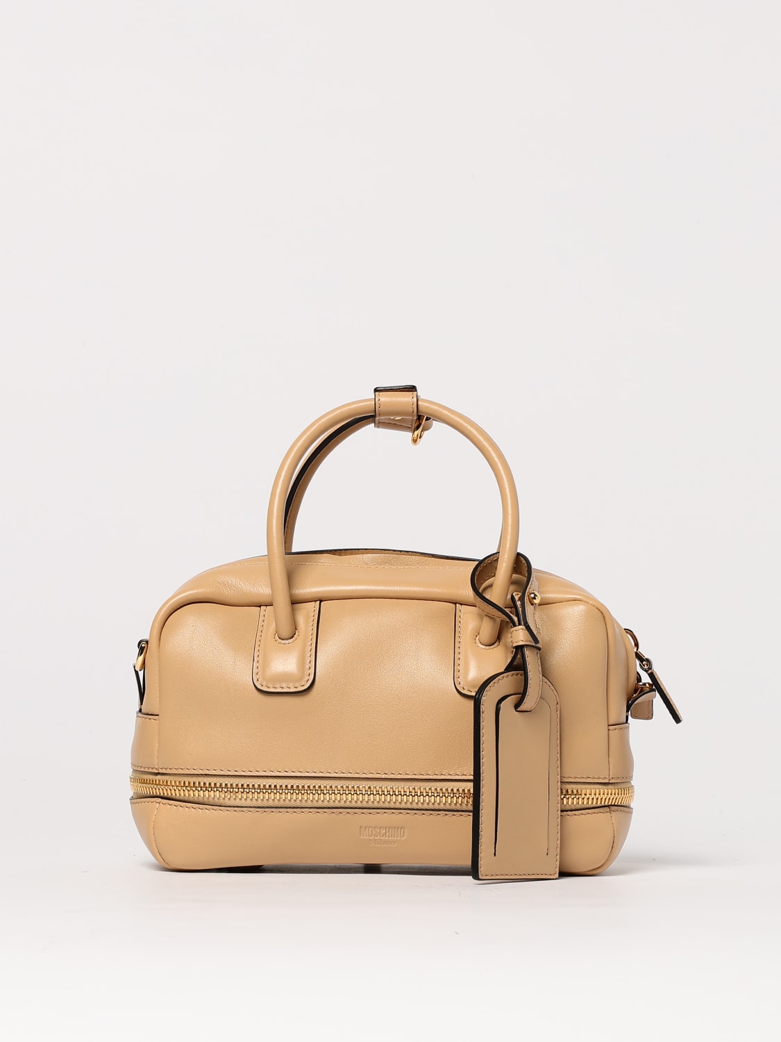MOSCHINO COUTURE: Shoulder bag woman - Beige | Moschino