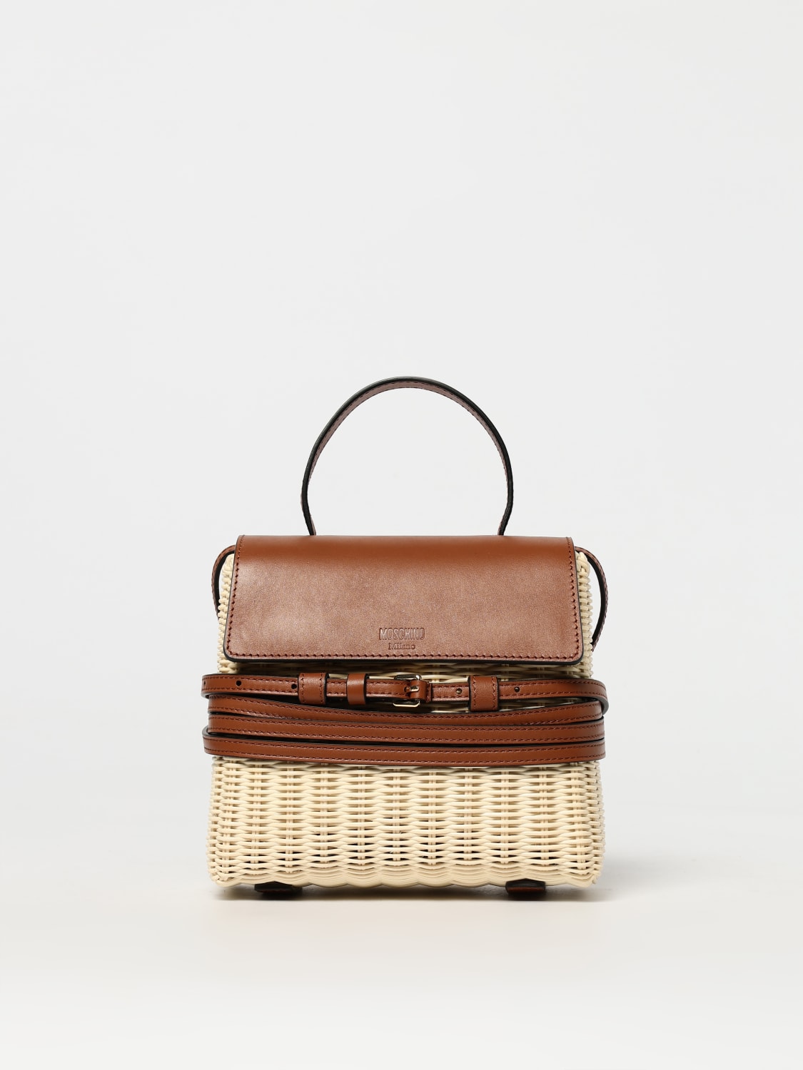ショルダーバッグ・ポシェット MOSCHINO COUTURE Woman Shoulder bag Brown 75068008 1087 LOVE MOSCHINO Embellished shoulder bag | THE OUTNET