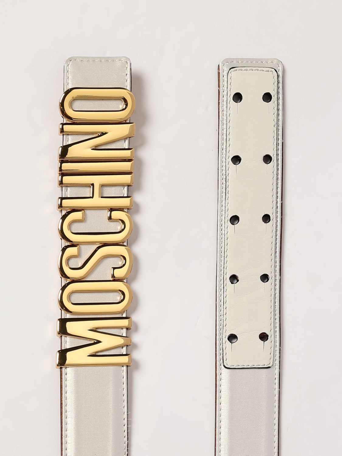 ベルト MOSCHINO COUTURE Woman Belt White MC6018PP0MOR0100 100 MOSCHINO COUTURE: Belt woman - White | Moschino Couture belt
