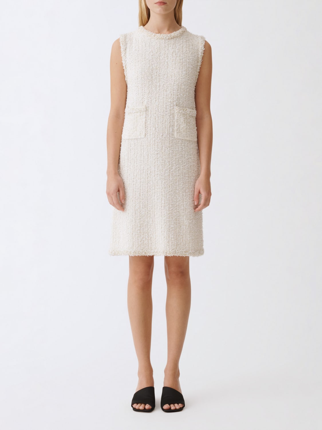 ワンピース FABIANA FILIPPI Woman Dress White ABD223F480H7280000 25 FABIANA FILIPPI: Abito bouclé - Bianco | Abito Fabiana