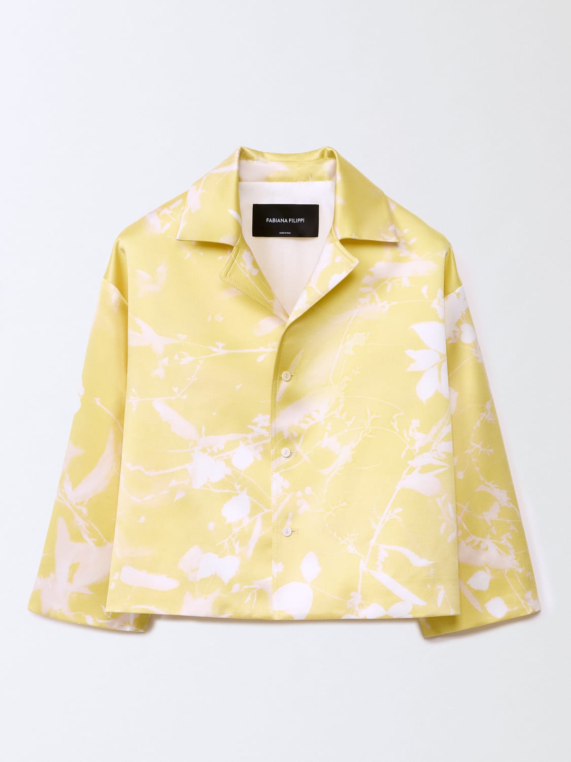 ジャケット FABIANA FILIPPI Woman Jacket Yellow GCD265F232D827 780 FABIANA FILIPPI: silk jacket with print - Yellow | Fabiana