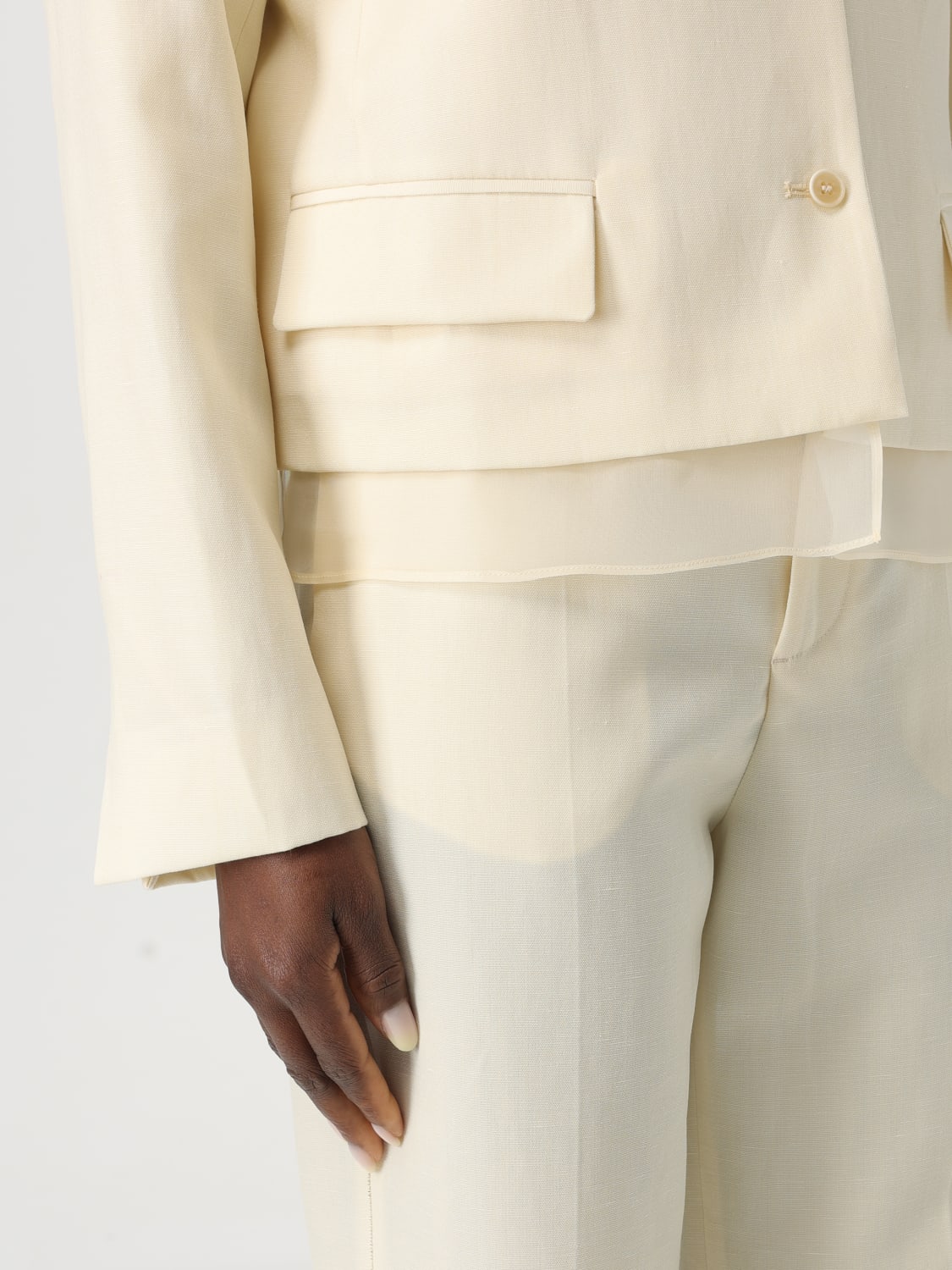 FABIANA FILIPPI JACKET: Blazer woman Fabiana Filippi, White - Img 5