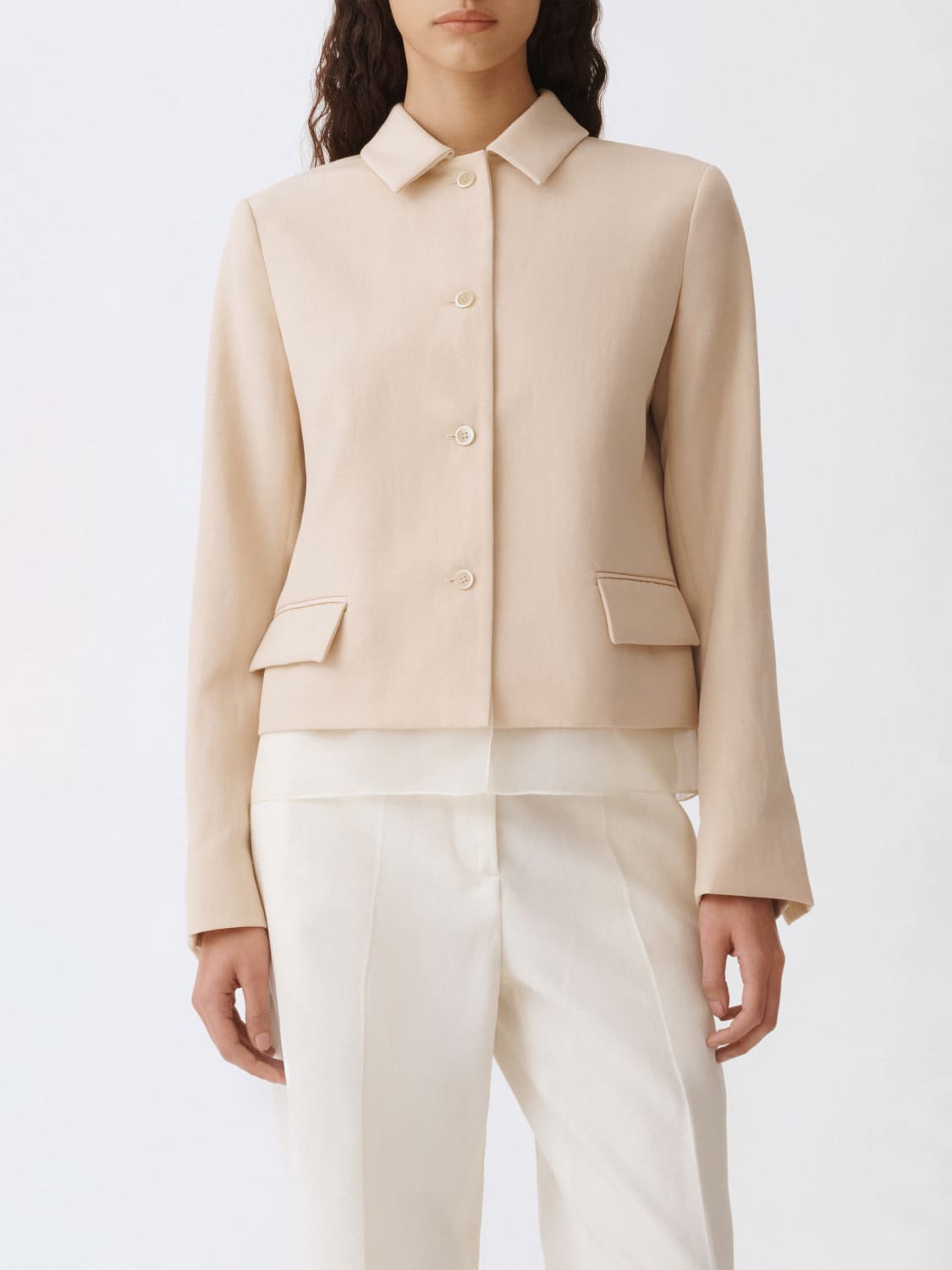 FABIANA FILIPPI JACKET: Blazer woman Fabiana Filippi, Sand - Img 1