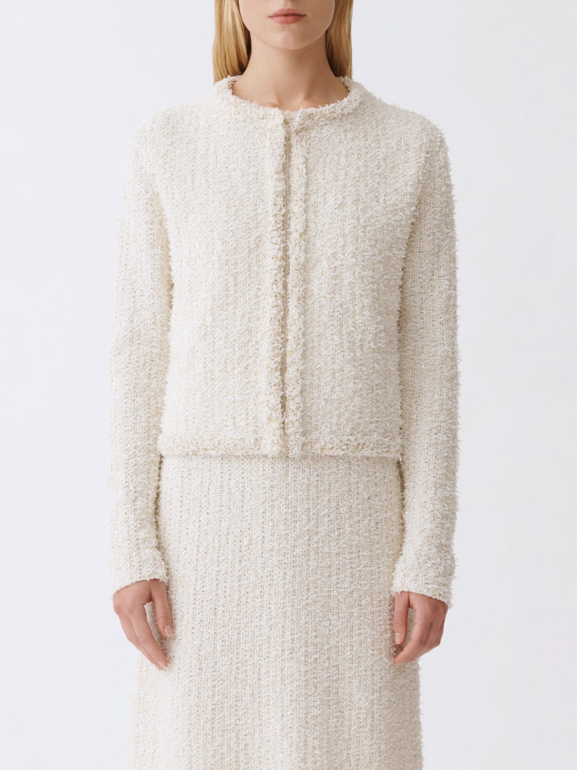 ジャケット FABIANA FILIPPI Women Jackets MAD265F139L167 VR1 White FABIANA FILIPPI: Sweater woman - White | Fabiana Filippi