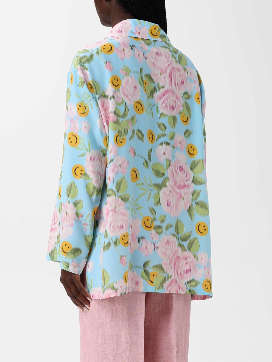 MOSCHINO COUTURE: Shirt woman - Gnawed Blue | Moschino