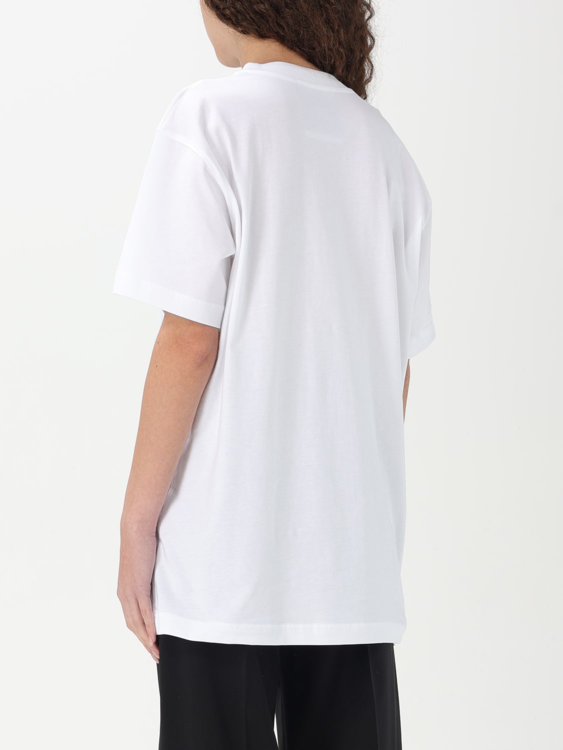Tシャツ・カットソー MOSCHINO COUTURE Woman T-Shirt White 07170441 1001 MOSCHINO COUTURE: T-shirt in cotone con stampa slogan