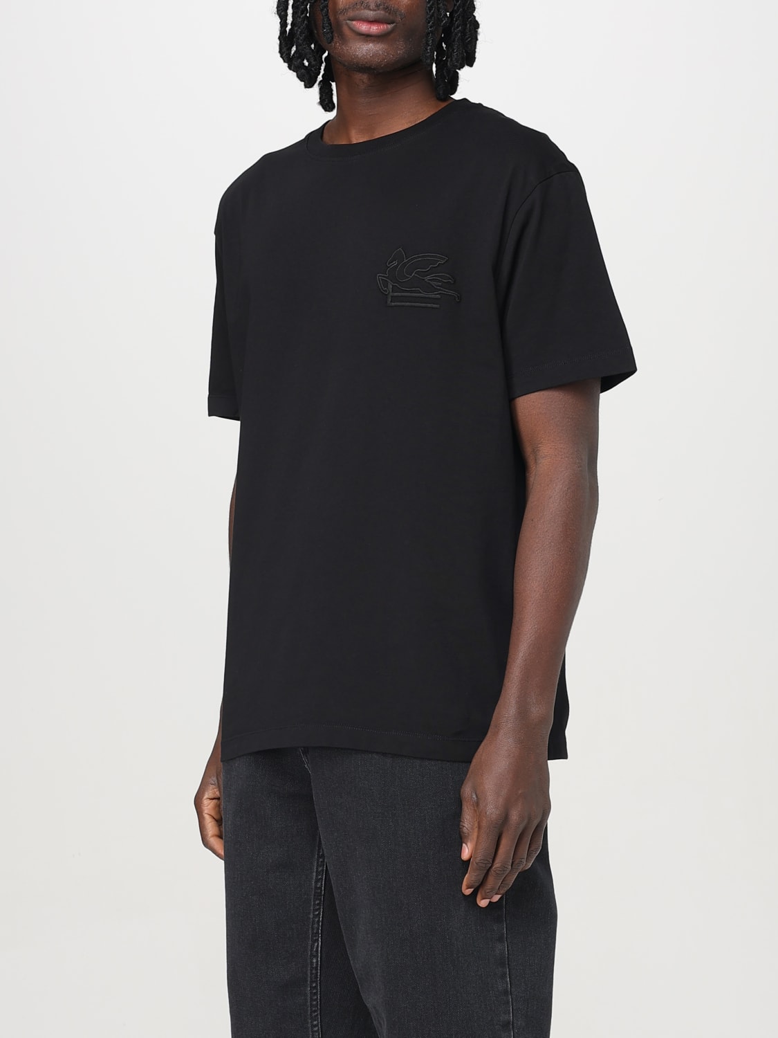 ETRO: T-shirt men - Black | Etro t-shirt MRMA0007AR233