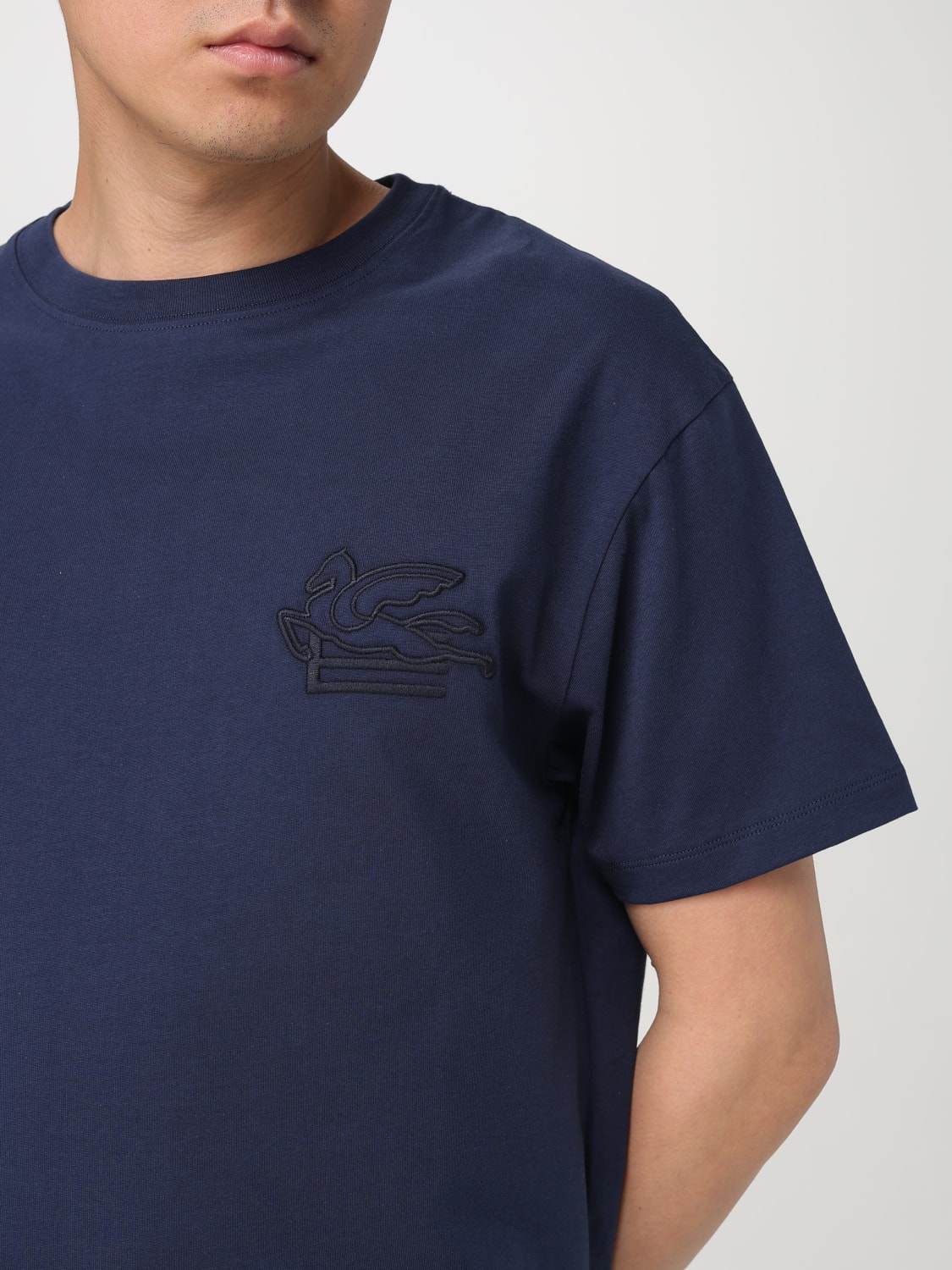 【ETRO】FW25 T-SHIRT LOGO (MRMA0007 AR233 B0065) ETRO: T-shirt men - Blue | Etro t-shirt MRMA0007AR233 online