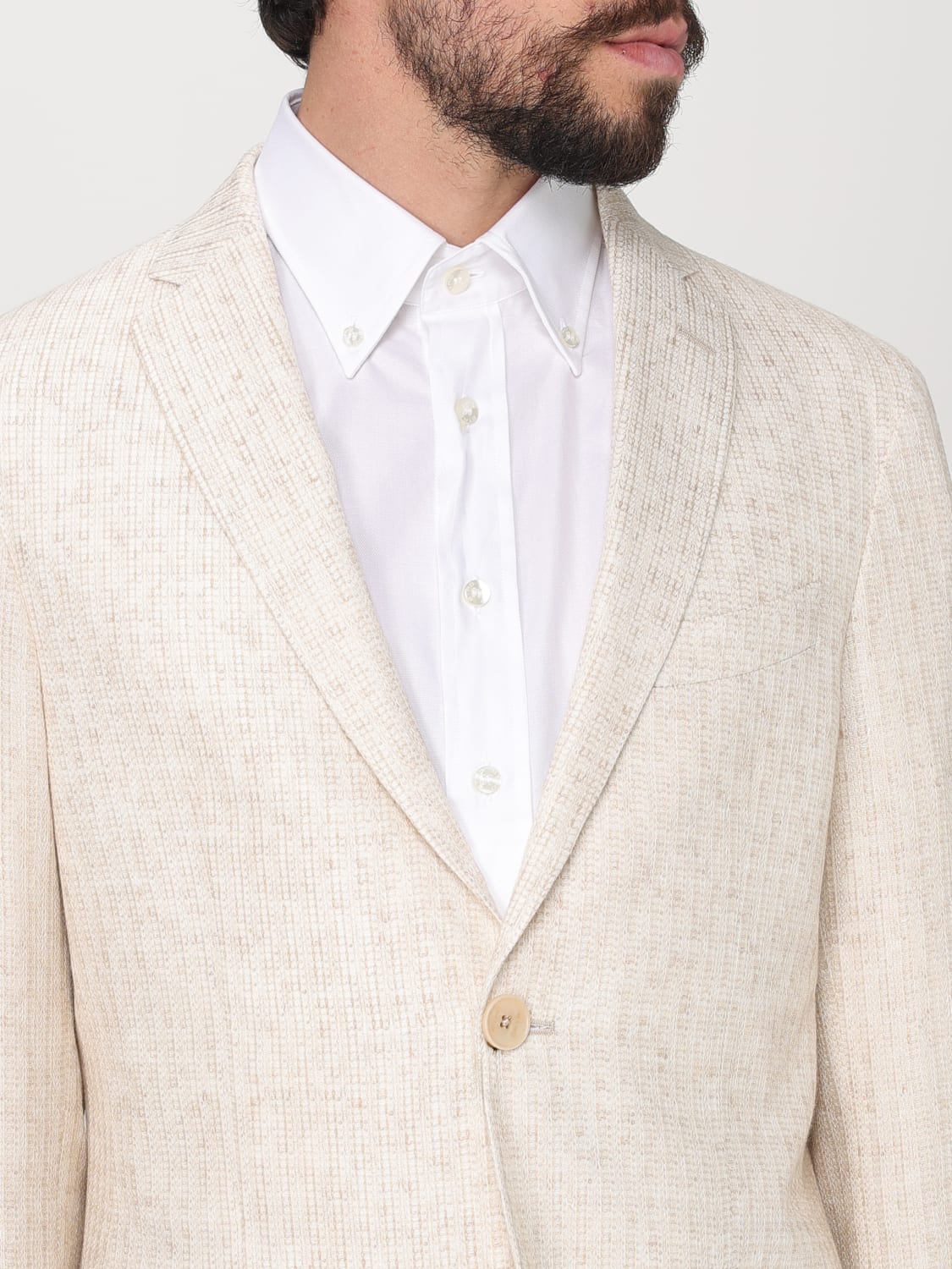 ETRO JACKET: Blazer men Etro, Milk - Img 5