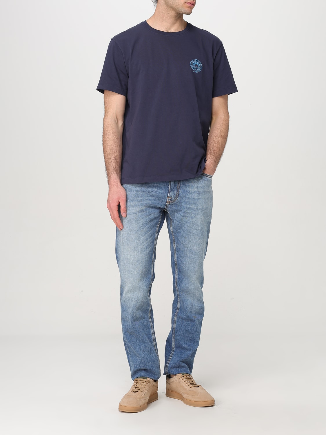 ETRO| (MRMA0002AK604 B3681) ETRO: T-shirt men - Blue | Etro t-shirt MRMA0002AK604 online