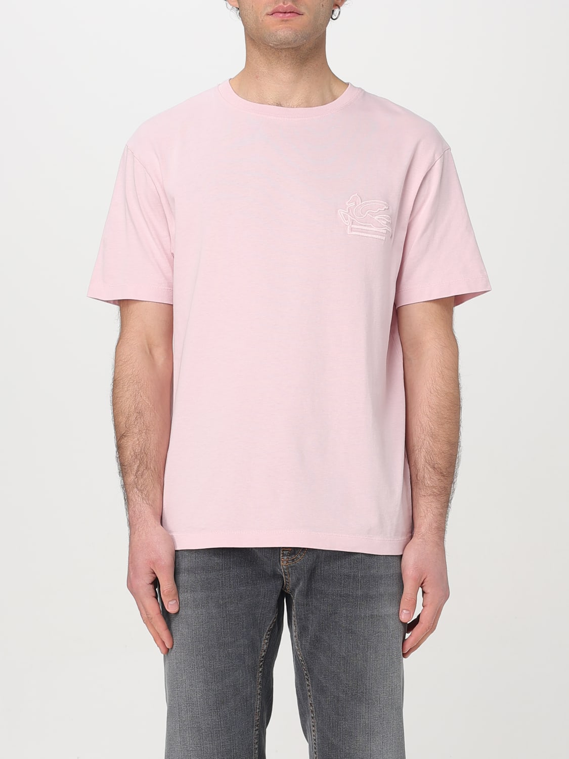 Tシャツ・カットソー ETRO Men T-shirt Pink MRMA0007AR233 F0320 ETRO: T-shirt men - Pink | Etro t-shirt MRMA0007AR233 online