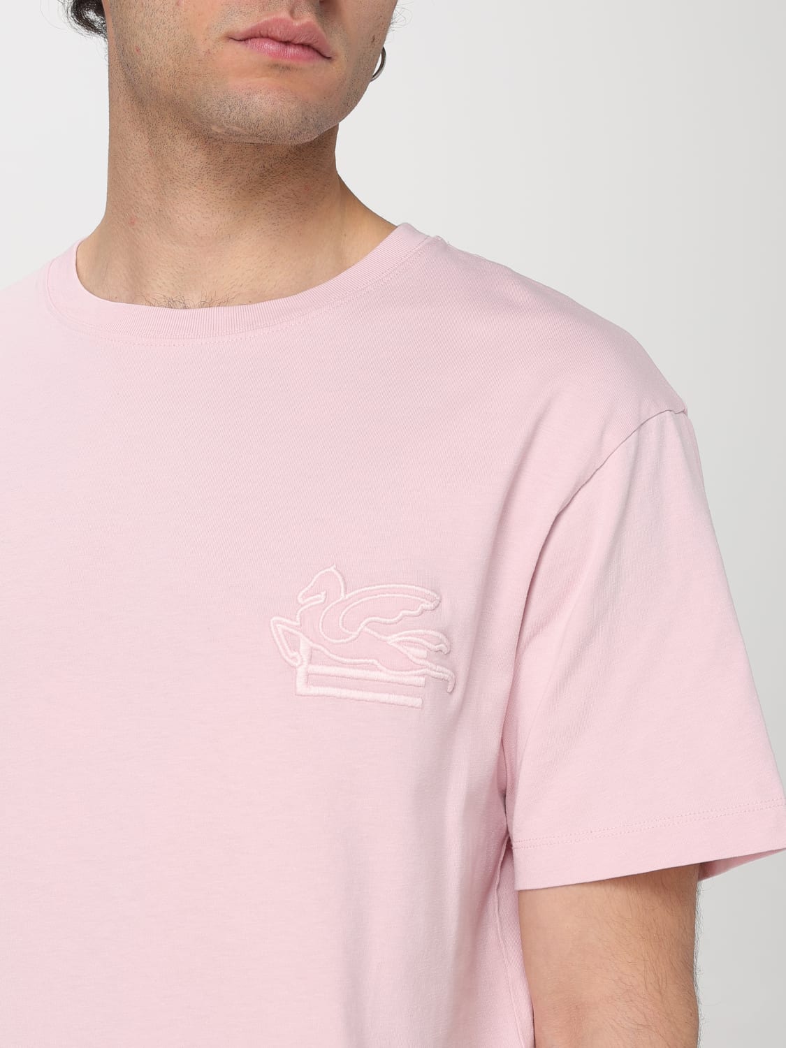 Tシャツ・カットソー ETRO Men T-shirt Pink MRMA0007AR233 F0320 ETRO: T-shirt men - Pink | Etro t-shirt MRMA0007AR233 online