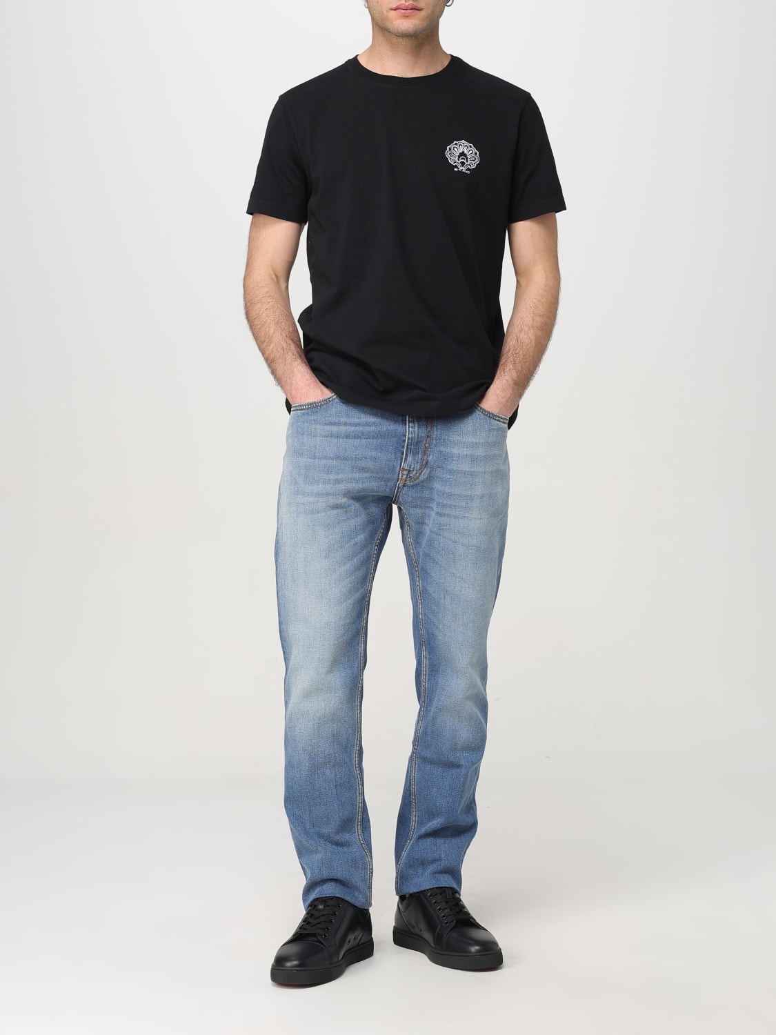Tシャツ・カットソー ETRO Men T-shirt Black MRMA0002AK604 N0000 ETRO: T-shirt men - Black | Etro t-shirt MRMA0002AK604