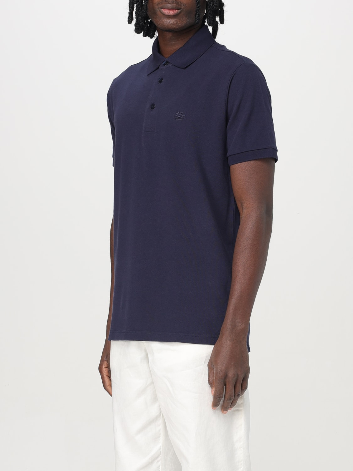 ETRO POLO SHIRT: Polo shirt men Etro, Blue - Img 4