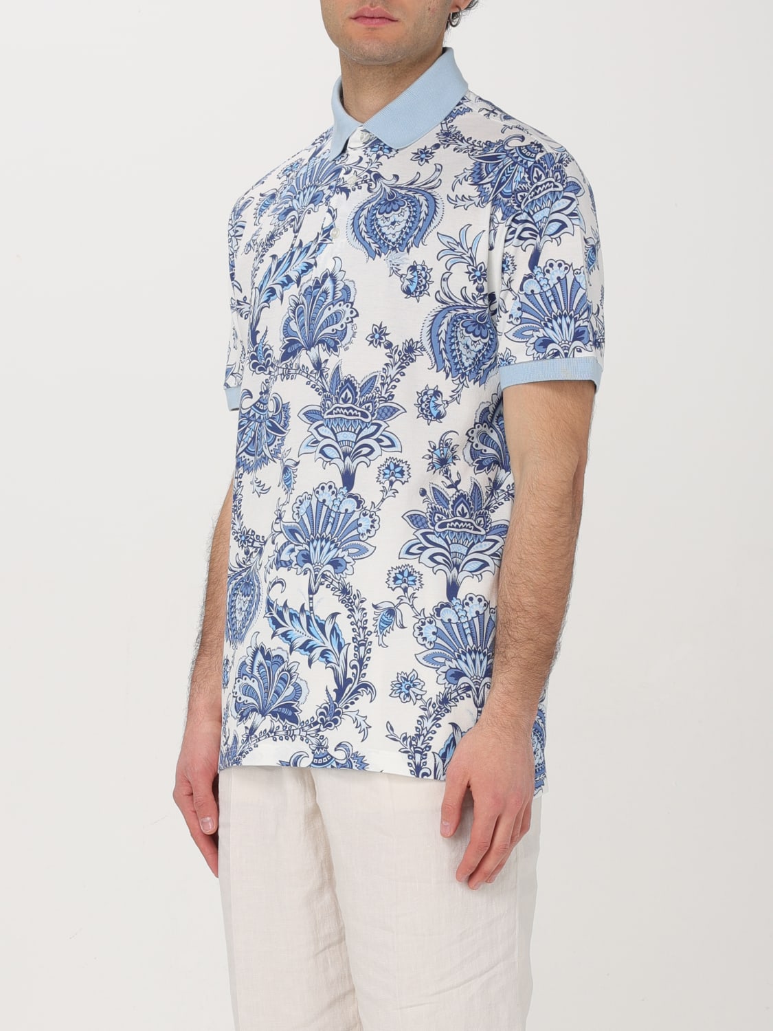 ETRO POLO: Polo herren Etro, Weiß - Img 4