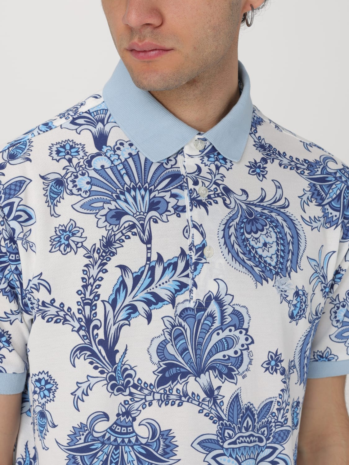 ETRO POLO: Polo herren Etro, Weiß - Img 5