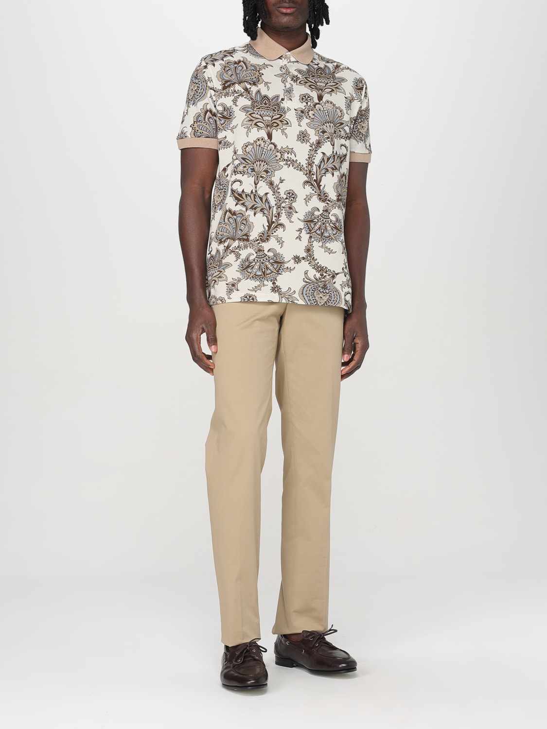 ETRO POLO: Polo herren Etro, Beige - Img 2