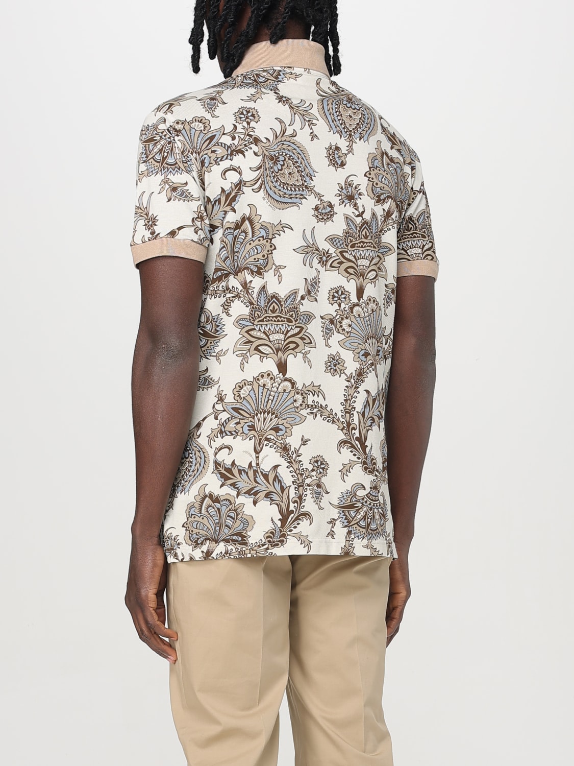 ETRO POLO: Polo herren Etro, Beige - Img 3