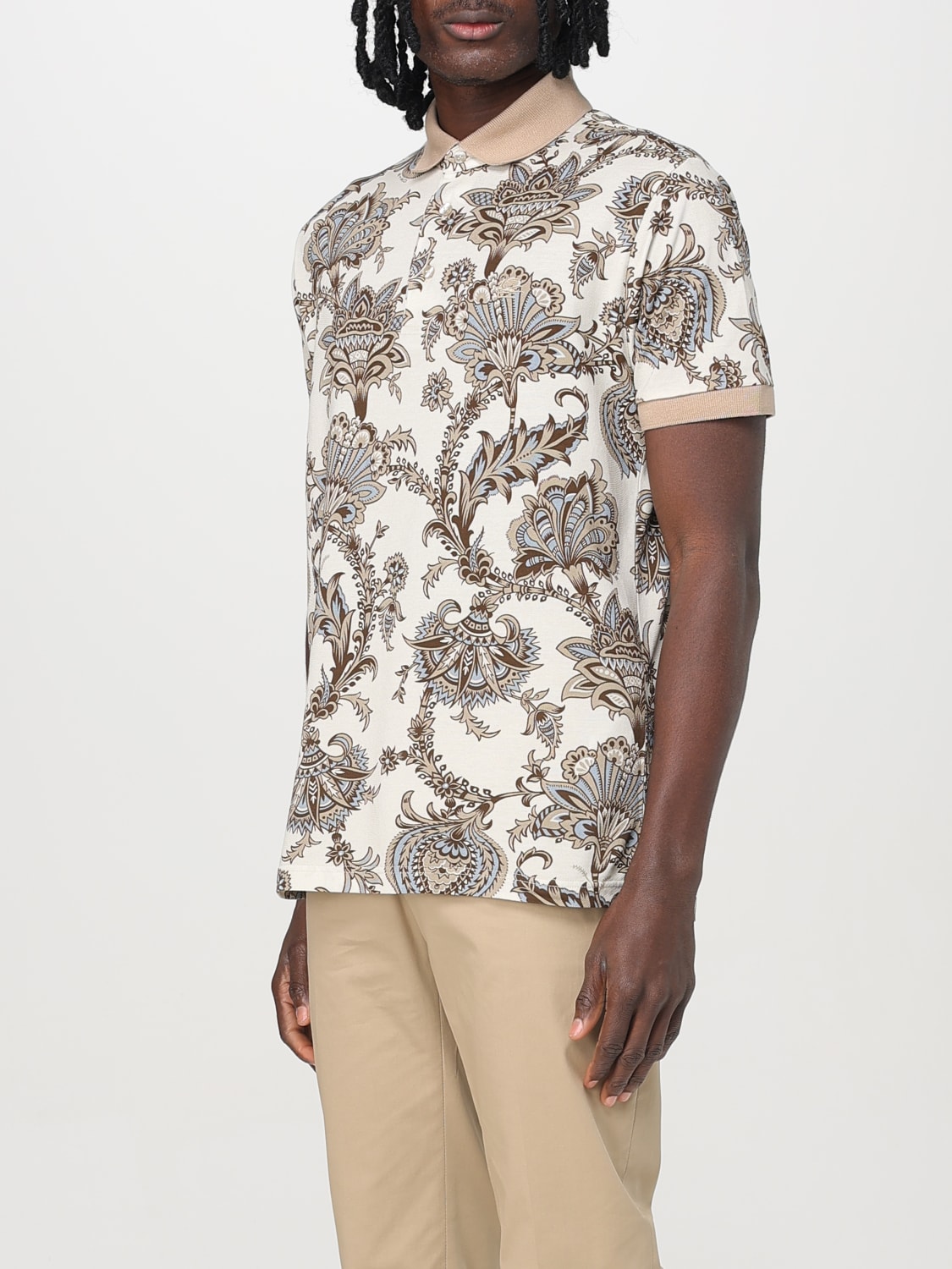 ETRO POLO: Polo herren Etro, Beige - Img 4