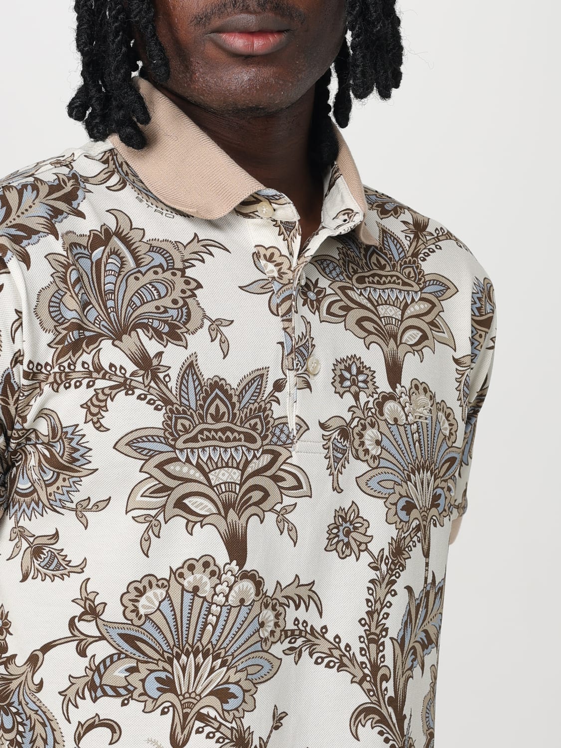 ETRO POLO: Polo herren Etro, Beige - Img 5