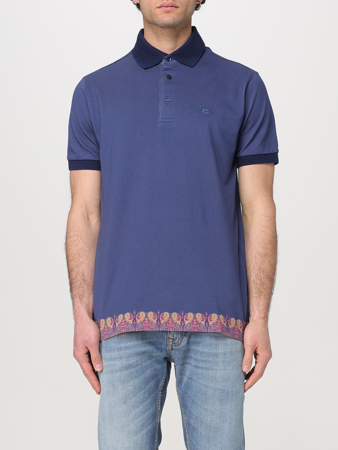 ETRO POLO SHIRT: Polo shirt men Etro, Blue - Img 1