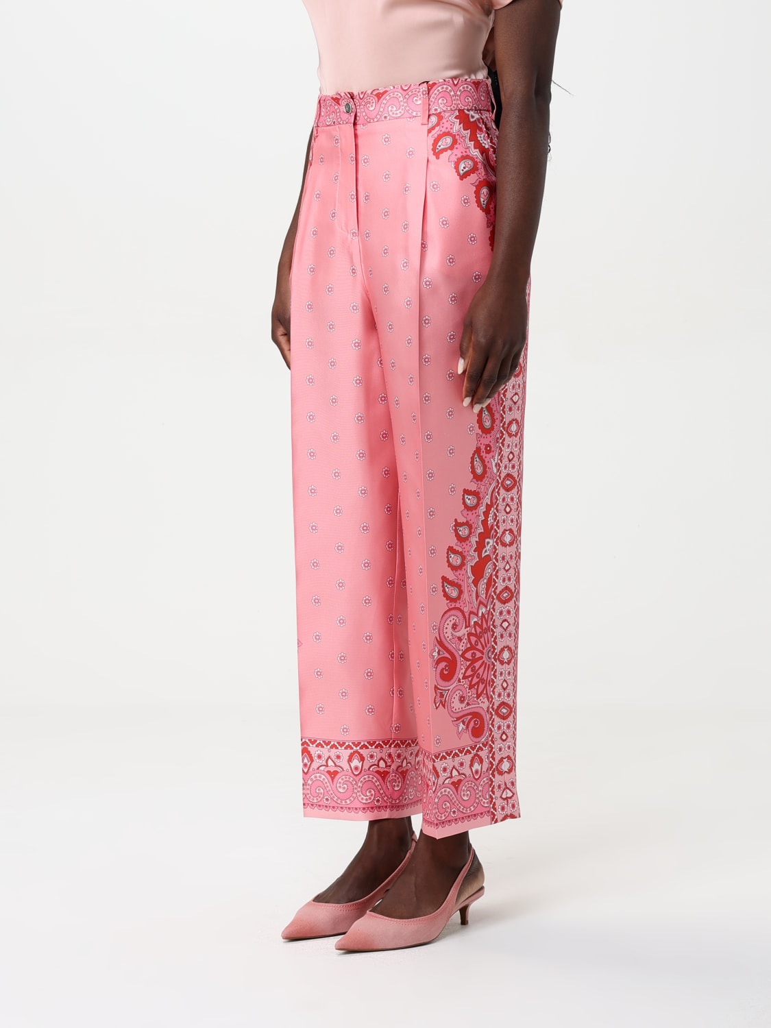 パンツ ETRO Woman Pants Pink WREA000399TJD76 F2528 ETRO: Pants woman - Pink | Etro pants WREA003999SP1B0 online