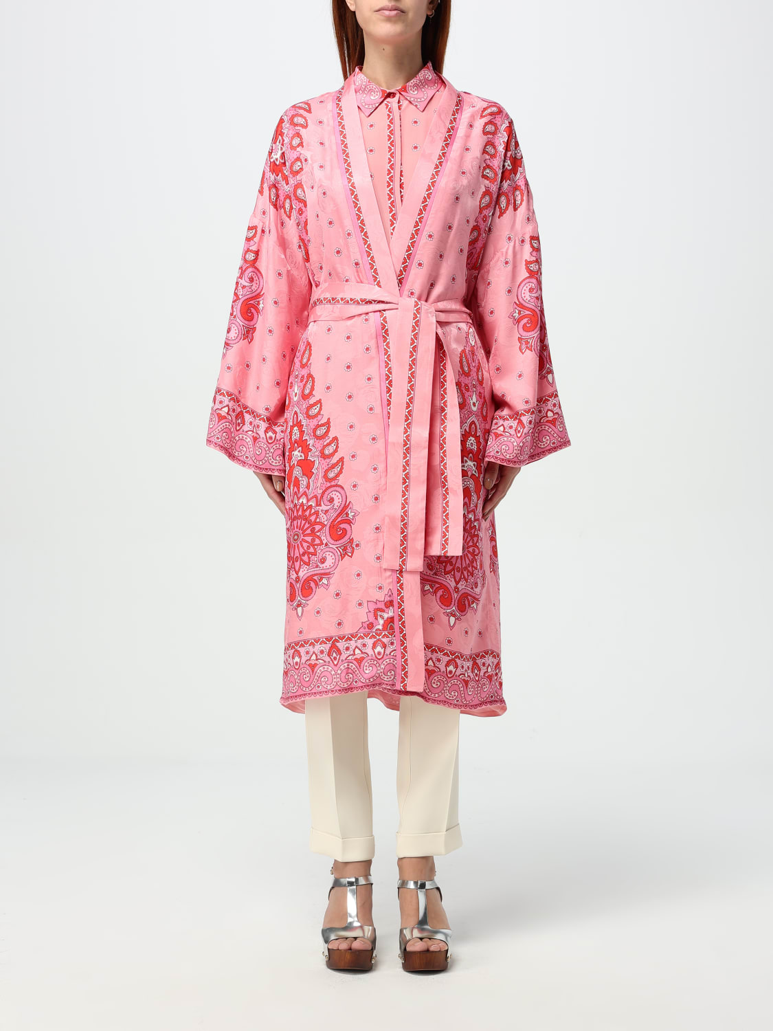 ジャケット ETRO Woman Jacket Pink WRBE0003AV596 X0872 ETRO: Coat woman - Pink | Etro jacket WRBE0003AV596 online