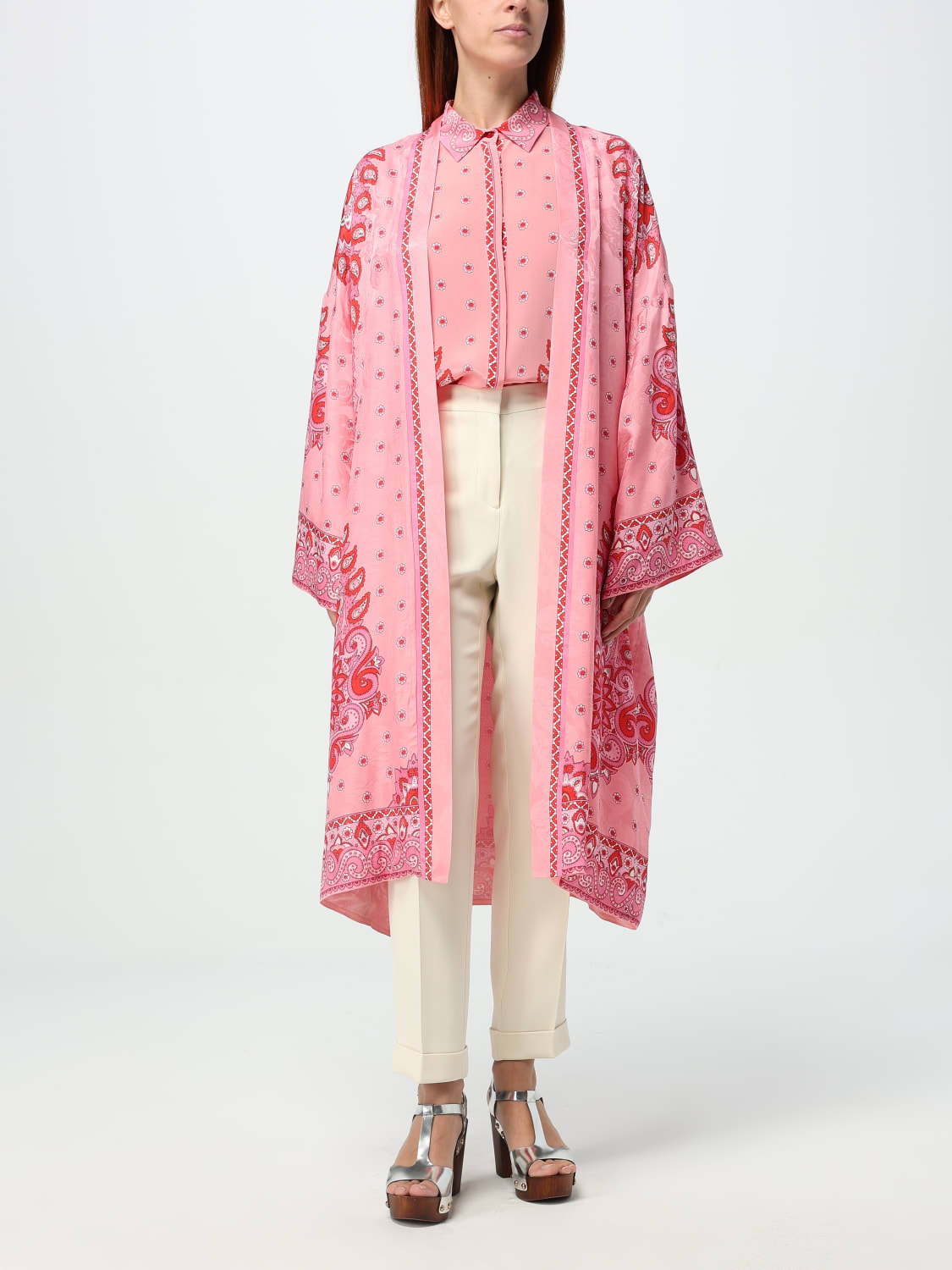 ジャケット ETRO Woman Jacket Pink WRBE0003AV596 X0872 ETRO: Coat woman - Pink | Etro jacket WRBE0003AV596 online