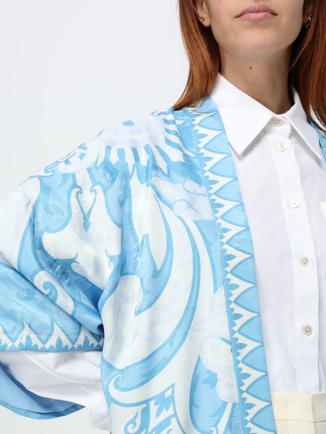 ジャケット ETRO Woman Jacket Sky Blue WRCA0025AK746 X0807 ETRO: Blazer woman - Sky Blue | Etro jacket WRCA0025AK746