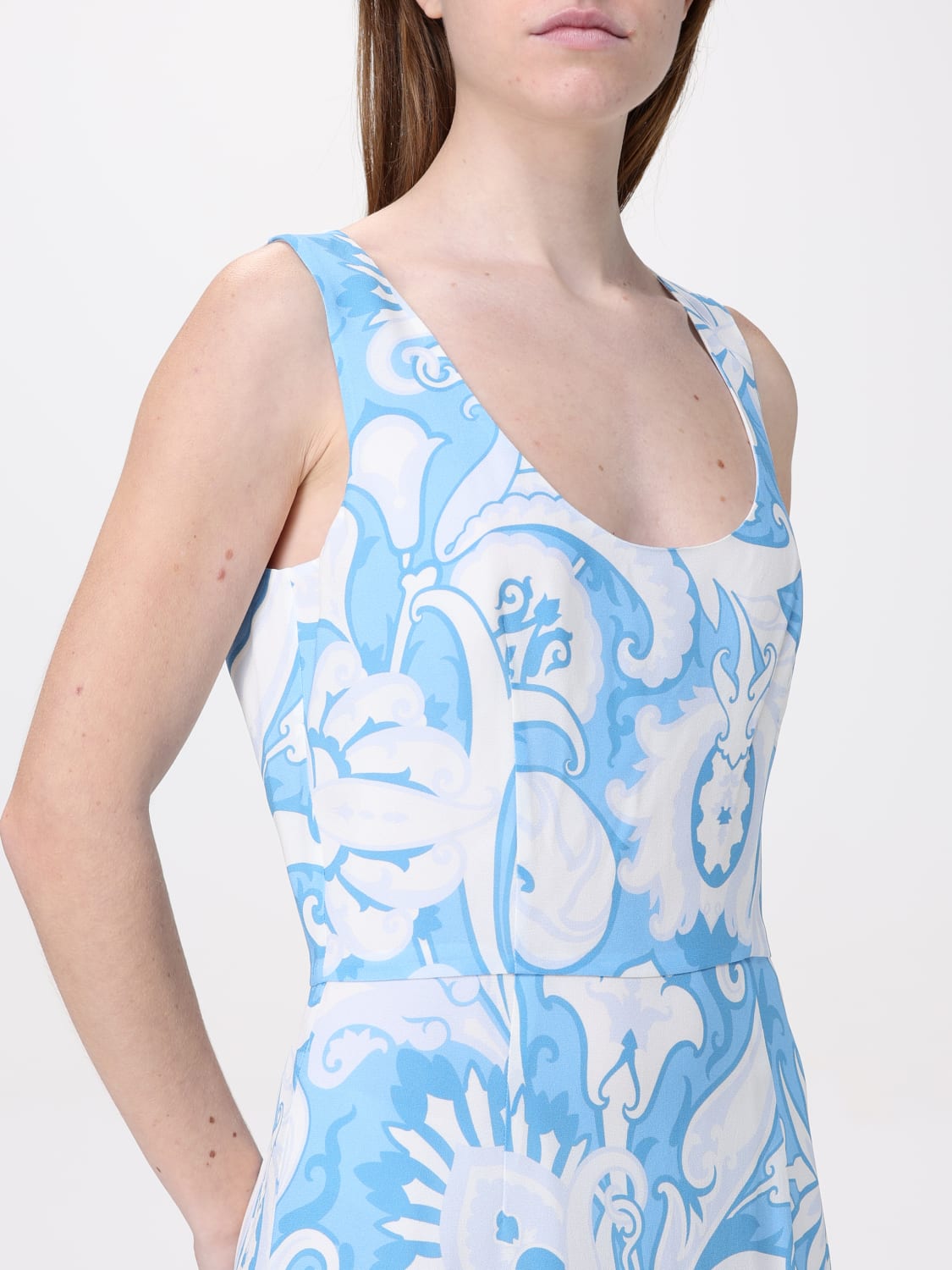 ワンピース ETRO Woman Dress Sky Blue WRHA032399SA488 X0807 ETRO: Dress woman - Sky Blue | Etro dress WRHA032399SA488