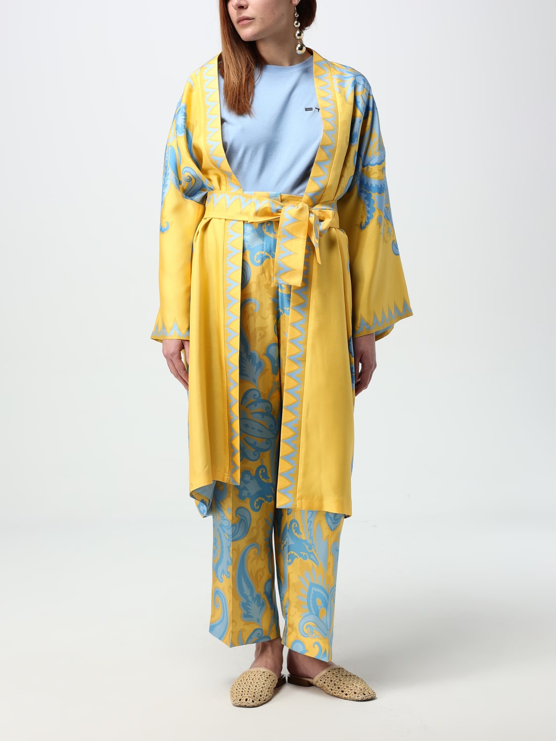 ETRO JACKET: Coat woman Etro, Gold - Img 2