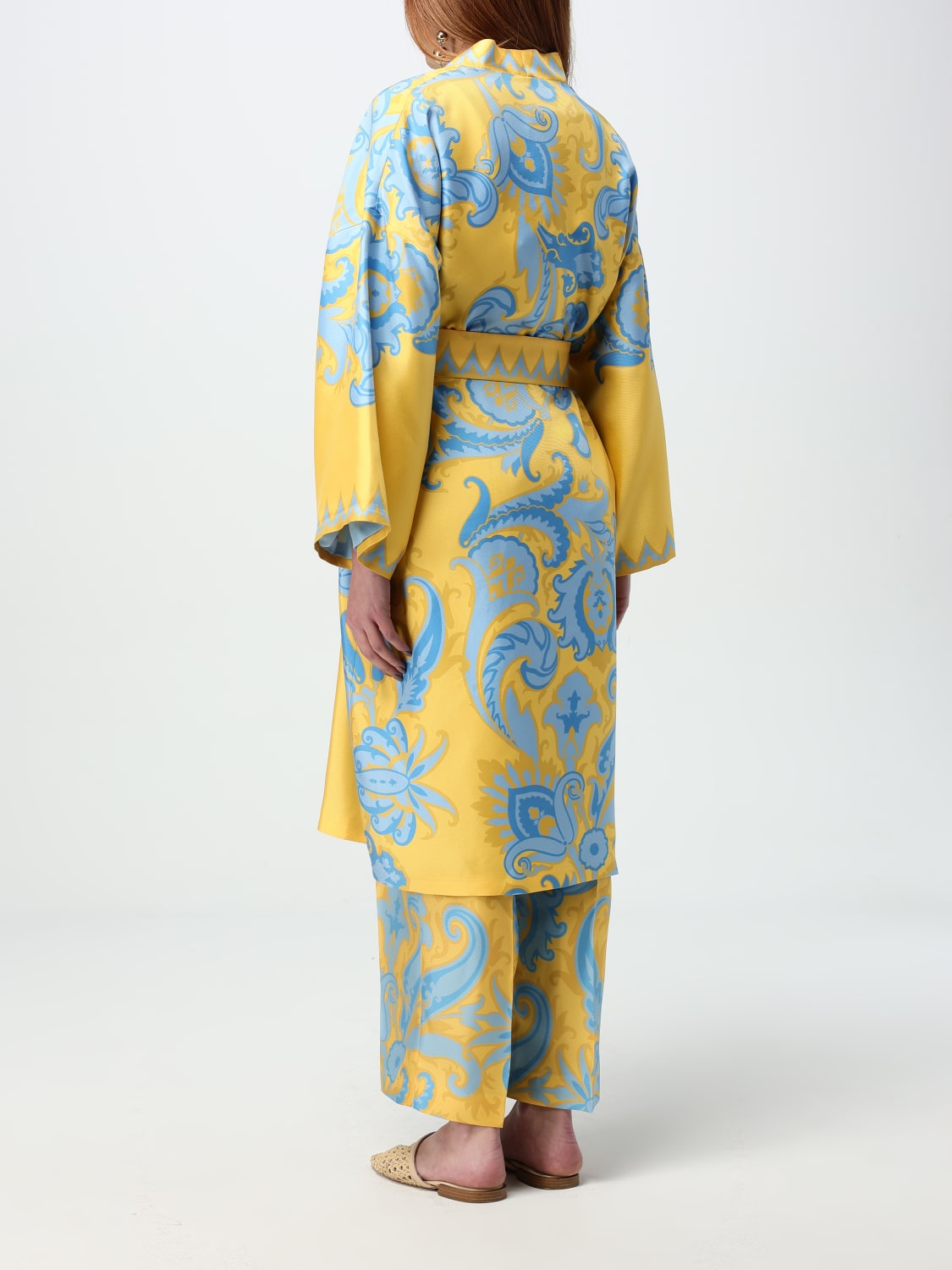 ETRO JACKET: Coat woman Etro, Gold - Img 3