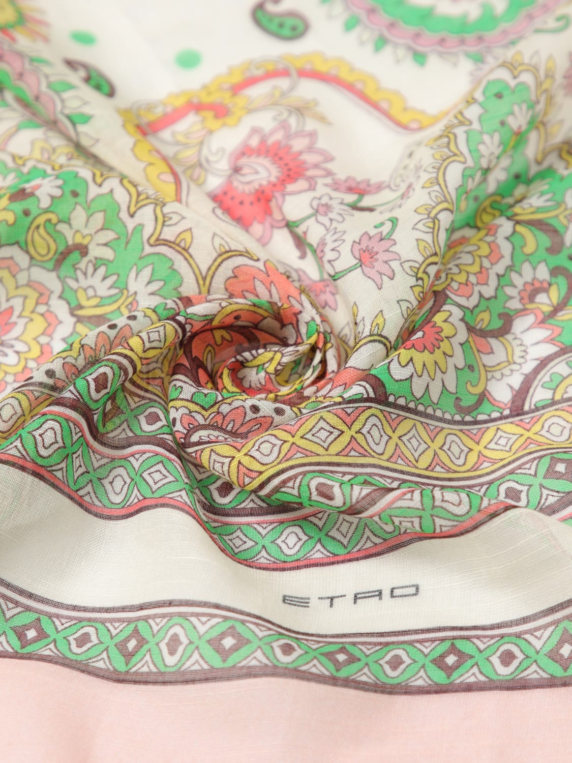 スカーフ ETRO Woman Scarf Yellow Cream WATA0013AK668 X0802 ETRO: Scarf woman - Yellow Cream | Etro scarf WATA0013AK668